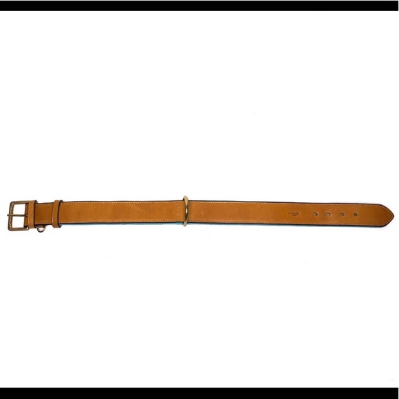 BLUE LEATHER DOG COLLAR - Picture 11 of 11